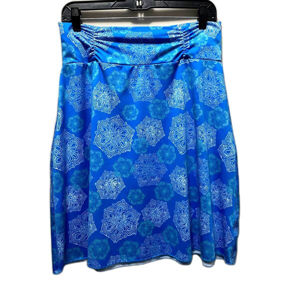 Tranquility by Colorado Clothing Pull‎ On Active Skirt Blue Mandala Size Medium - Picture 1 of 4